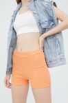 Шорти Sixth June жіночі колір помаранчевий з аплікацією висока посадка Шорти Sixth June жіночі колір помаранчевий з аплікацією висока посадка