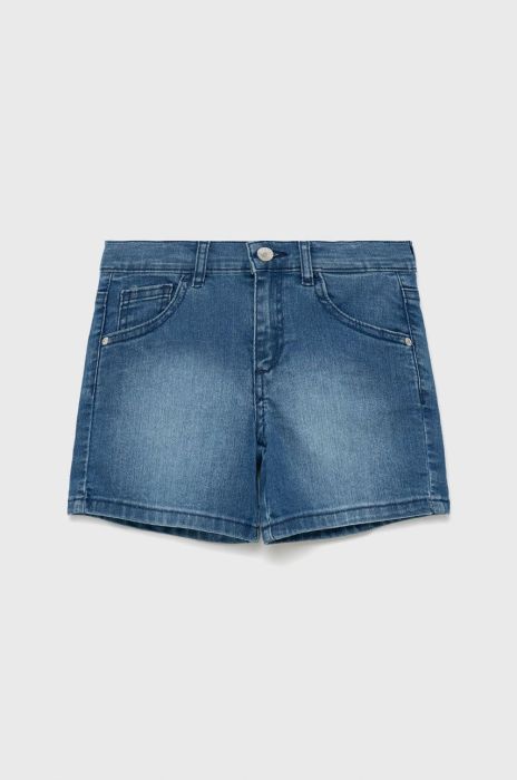 Дитячі джинсові шорти Guess однотонні регульована талія колір блакитний