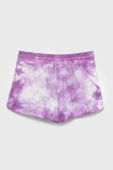 Дитячі бавовняні шорти United Colors of Benetton колір фіолетовий візерунок (2408845)