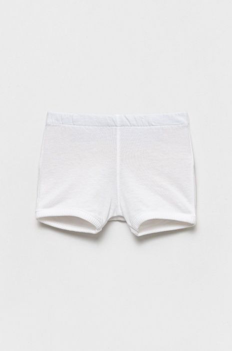 Дитячі бавовняні шорти United Colors of Benetton колір бежевий однотонні (2409193)