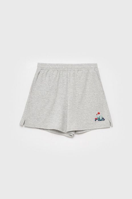 Дитячі шорти Fila колір сірий меланж Дитячі шорти Fila колір сірий меланж