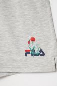 Дитячі шорти Fila колір сірий меланж Дитячі шорти Fila колір сірий меланж