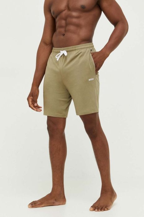 Шорти лаунж BOSS колір зелений (3253995)