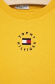 Дитяча бавовняна футболка Tommy Hilfiger колір жовтий однотонна (2177589) Дитяча бавовняна футболка Tommy Hilfiger колір жовтий однотонна (2177589)