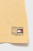 Дитяча бавовняна футболка Tommy Hilfiger колір жовтий однотонна (2286614) Дитяча бавовняна футболка Tommy Hilfiger колір жовтий однотонна (2286614)