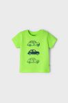 Дитяча бавовняна футболка Mayoral колір зелений з принтом (2028479) Дитяча бавовняна футболка Mayoral колір зелений з принтом (2028479)