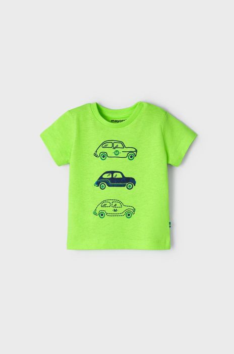 Дитяча бавовняна футболка Mayoral колір зелений з принтом (2028479) Дитяча бавовняна футболка Mayoral колір зелений з принтом (2028479)