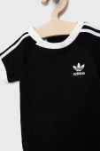 Дитяча футболка adidas Originals H35545 колір чорний з аплікацією