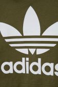 Дитяча бавовняна футболка adidas Originals HE2191 колір зелений з принтом Дитяча бавовняна футболка adidas Originals HE2191 колір зелений з принтом