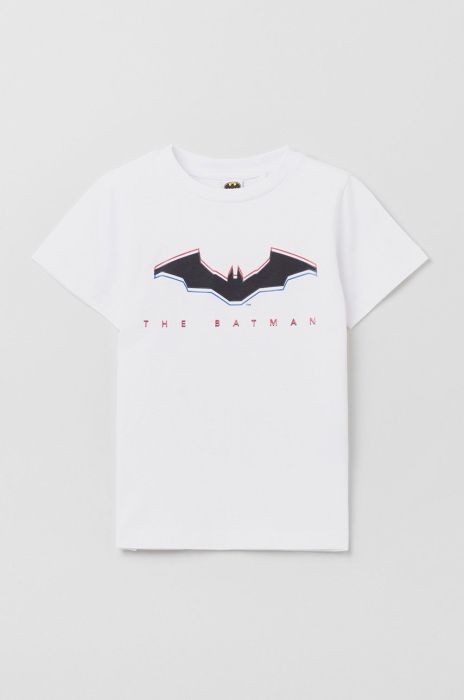 Дитяча бавовняна футболка OVS колір білий з принтом (2198167) Дитяча бавовняна футболка OVS колір білий з принтом (2198167)