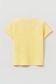 Дитяча бавовняна футболка OVS колір жовтий однотонний Дитяча бавовняна футболка OVS колір жовтий однотонний