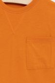 Дитяча бавовняна футболка United Colors of Benetton колір помаранчевий гладкий (2023452)