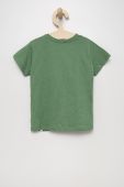 Дитяча бавовняна футболка United Colors of Benetton колір зелений з принтом (2305274) Дитяча бавовняна футболка United Colors of Benetton колір зелений з принтом (2305274)