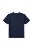 Дитяча бавовняна футболка Polo Ralph Lauren колір синій гладкий Дитяча бавовняна футболка Polo Ralph Lauren колір синій гладкий