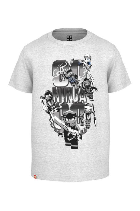 Дитяча бавовняна футболка Lego Wear колір сірий з принтом (2203948) Дитяча бавовняна футболка Lego Wear колір сірий з принтом (2203948)