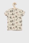 Дитяча футболка Name it колір бежевий візерунок (2117500) Дитяча футболка Name it колір бежевий візерунок (2117500)