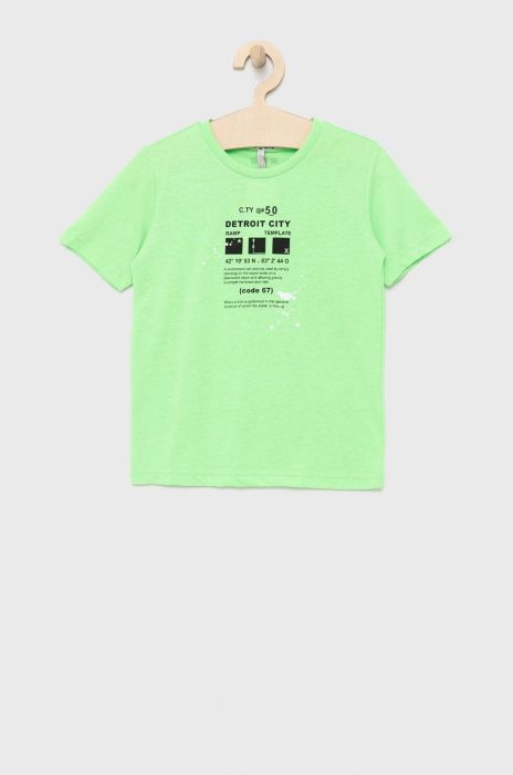 Дитяча футболка Birba&Trybeyond колір зелений з принтом (2204068)
