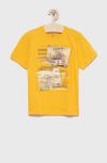 Дитяча бавовняна футболка Birba&Trybeyond колір жовтий з принтом (2204116) Дитяча бавовняна футболка Birba&Trybeyond колір жовтий з принтом (2204116)