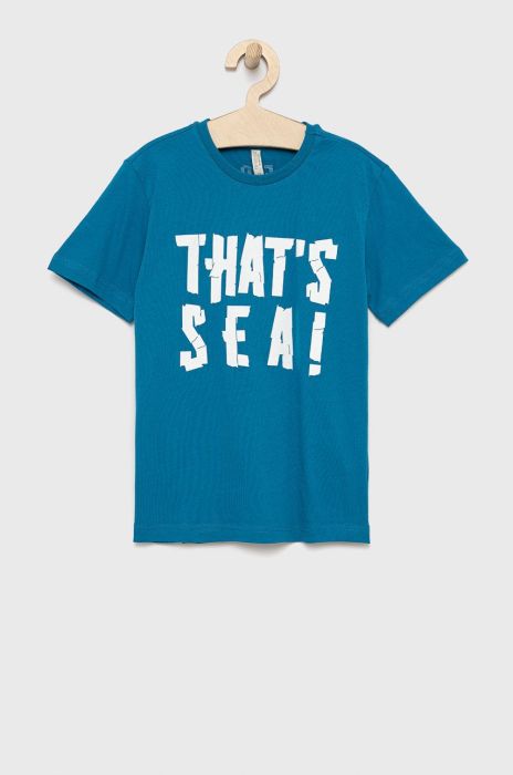 Дитяча бавовняна футболка Birba&Trybeyond з принтом колір блакитний (2348802) Дитяча бавовняна футболка Birba&Trybeyond з принтом колір блакитний (2348802)