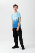 Дитяча бавовняна футболка Hype з принтом колір блакитний Дитяча бавовняна футболка Hype з принтом колір блакитний