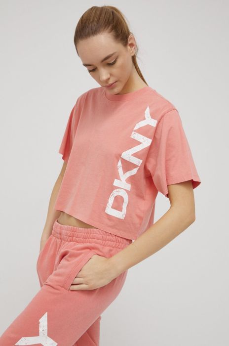 Бавовняна футболка Dkny колір рожевий (2063548) Бавовняна футболка Dkny колір рожевий (2063548)