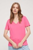 Бавовняна футболка Tommy Jeans колір рожевий (2021589)