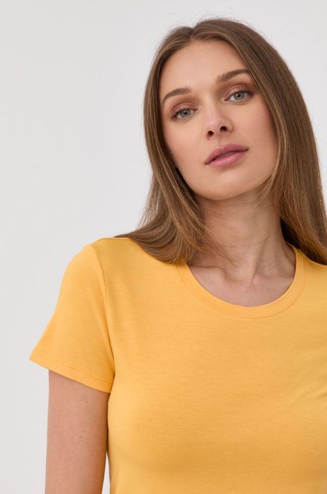 Футболка Patrizia Pepe жіночий колір жовтий (2281452) Футболка Patrizia Pepe жіночий колір жовтий (2281452)