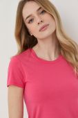 Футболка Patrizia Pepe жіночий колір рожевий