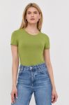 Футболка Patrizia Pepe жіночий колір зелений (2281434)