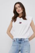 Бавовняна футболка Tommy Jeans колір білий (2130371)