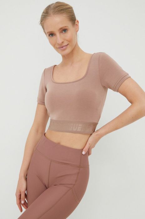 Футболка Guess жіночий колір коричневий (2286731) Футболка Guess жіночий колір коричневий (2286731)