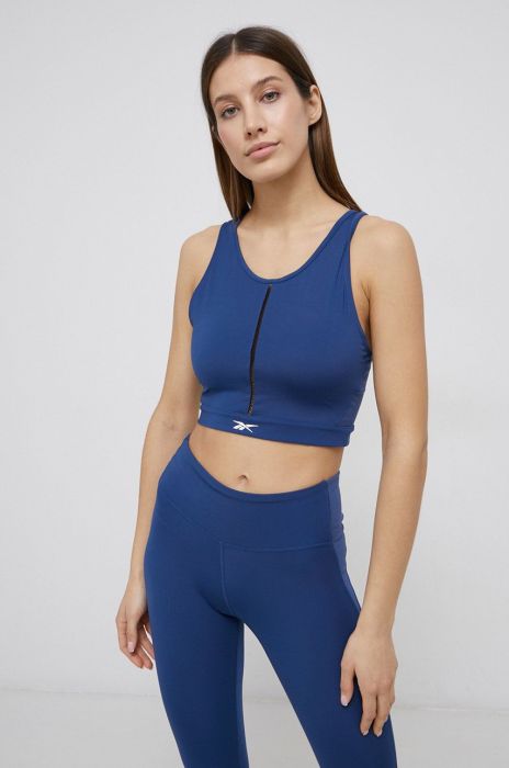 Топ для тренувань Reebok H49121 колір блакитний Топ для тренувань Reebok H49121 колір блакитний