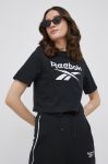 Футболка Reebok HB2276 жіночий колір чорний