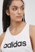 Бавовняний топ adidas GL0567 колір білий