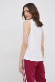 Бавовняний топ adidas H10199 колір білий