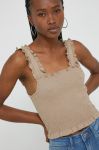 Топ Noisy May жіночий колір бежевий (2566391)