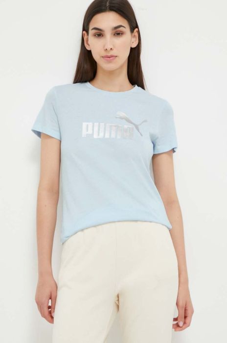 Бавовняна футболка Puma колір блакитний (3517779) Бавовняна футболка Puma колір блакитний (3517779)