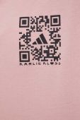 Бавовняна футболка adidas Performance X Karlie Kloss HB1444 колір рожевий Бавовняна футболка adidas Performance X Karlie Kloss HB1444 колір рожевий