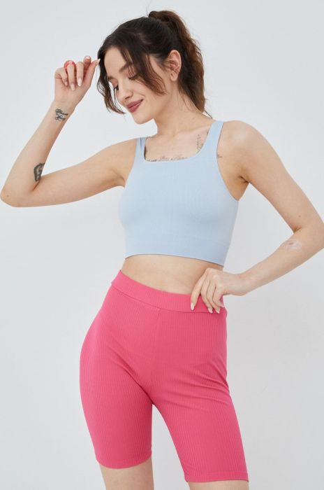 Топ Pieces жіночий колір блакитний