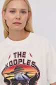 Бавовняна футболка The Kooples колір бежевий (2178847)