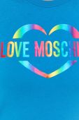 Бавовняна футболка Love Moschino колір блакитний (2299560)