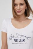 Футболка Pepe Jeans Cameron жіноча колір білий