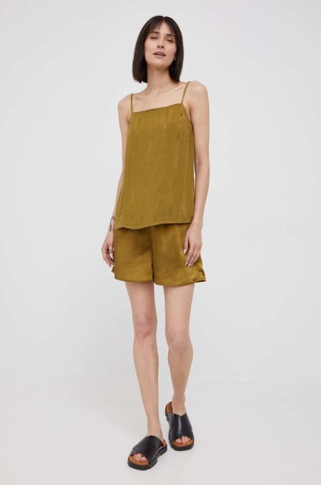 Блузка Sisley колір зелений (2347062)