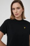 Бавовняна футболка Lyle & Scott колір чорний