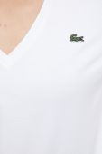 Бавовняна футболка Lacoste колір білий TF8392-CPM