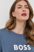 Бавовняна футболка BOSS колір блакитний (2689718)