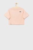 Дитяча бавовняна футболка The North Face колір рожевий (2135176)