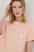 Бавовняна футболка Kangol колір рожевий KLEU006.D-115 Бавовняна футболка Kangol колір рожевий KLEU006.D-115