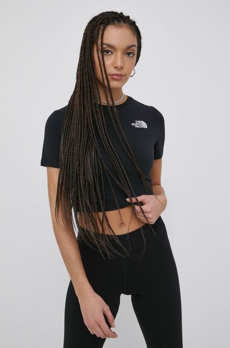 Футболка The North Face жіночий колір чорний NF0A55AOJK31-JK31 Футболка The North Face жіночий колір чорний NF0A55AOJK31-JK31