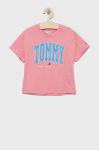 Дитяча футболка Tommy Hilfiger колір рожевий (2160018)